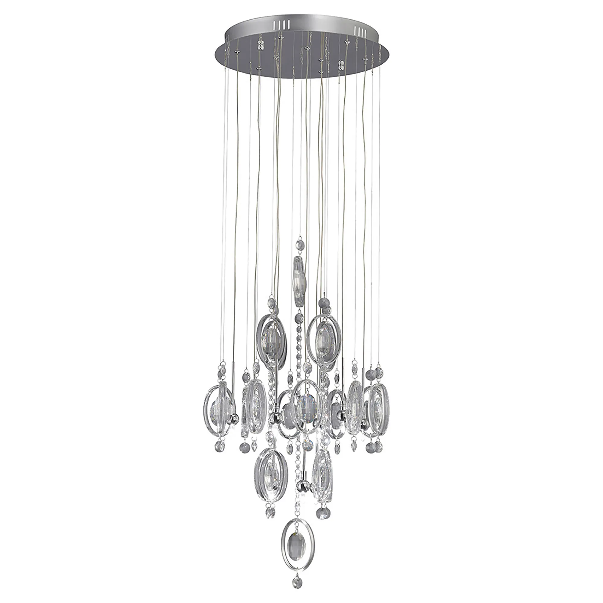 Solana Crystal Ceiling Lights Diyas Multiple Crystal Pendants